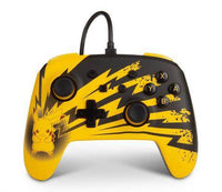 POWER A Officially Licensed Nintendo: EnWired Controller - Lightning Pikachu (Switch), YELLOW
