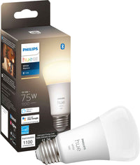 Philips Hue White A19 Bluetooth 75W Smart LED Bulb, 563007,, , White