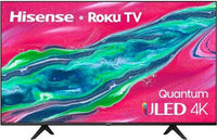HISENSE 65" CLASS U6GR SERIES QUANTUM ULED 4K UHD SMART ROKU TV, BLACK