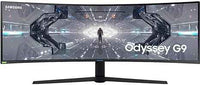 SAMSUNG  49" ODYSSEY G9 - QHD, 240HZ, 1000R CURVED GAMING MONITOR, 1MS, NVIDIA , FACTORY REFURBISHED