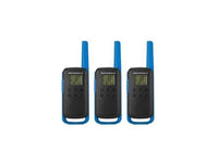 MOTOROLA TALKABOUT T270TP RECHARGEABLE 2WAY RADIO IN BLACK WITH BLUE (3PACK), BLACK,BLUE