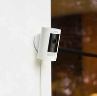 Ring Stick Up Cam Plug-In HD security camera White