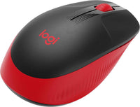 LOGITECH  M190  MOUSE  OPTICAL, RED