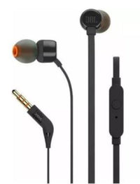 JBL TUNE 110 - In-Ear Headphone with One-Button Remote – Black, SA