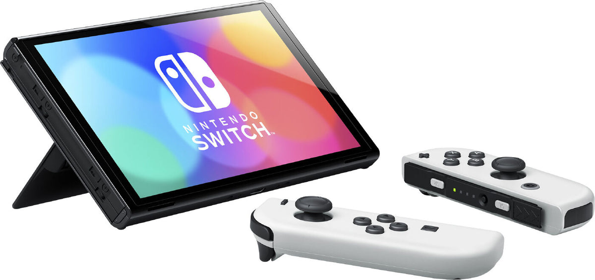 Nintendo Switch – OLED Model w/ White Joy-Con – White –Japanese 