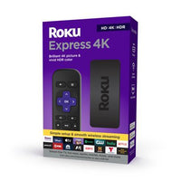 ROKU EXPRESS 4K STREAMING PLAYER 4K/HD/HDR WITH SMOOTH WIFI®  PREMIUM HDMI® CABLE, BLACK