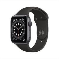 Apple Watch Series 6, 40mm, GPS, Space Gray Aluminum Case, Black Sport Band