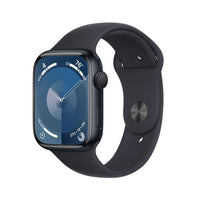 APPLE WATCH SERIES 9 GPS 45MM  ALUMINUM CASE WITH  SPORT BAND  M/L, MIDNIGHT