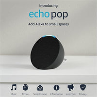 AMAZON ECHO POP (1ST GEN) SMART SPEAKER WITH ALEXA CHARCOAL