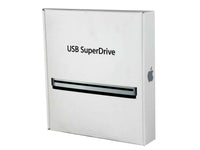 APPLE SUPERDRIVE 8X EXTERNAL USB DOUBLELAYER DVDRW/CDRW DRIVE, SILVER