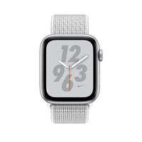 Apple Watch Nike+ Series 4 (GPS), 40mm Silver Aluminum Case with Summit White Nike Sport Loop - Silv