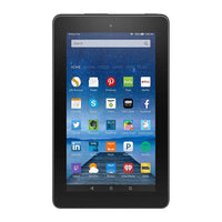 AMAZON FIRE TABLET, 7" DISPLAY, WIFI, 1.3HZ, 8GB, FIRE OS, BLACK, AS IS, FACTORY REFURBISHED