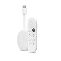 Google Chromecast 4, 4K, with google TV, Snow, US, ,  , White, Damaged Box