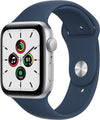 Apple Watch SE GPS, 44mm?? Aluminum Case with Abyss Blue Sport Band - Silver