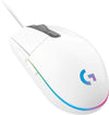 LOGITECH G203 LIGHTSYNC WIRED GAMING MOUSE, WHITE