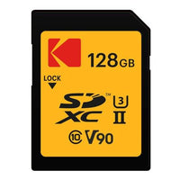 KODAK SD CARD UHS-II U3 V90 128GB, YELLOW