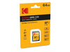 KODAK SD CARD CL10 UHS-I U3 UL 64GB, YELLOW