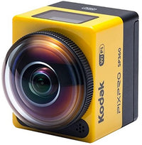 Kodak PIXPRO SP360 4K ACTION CAMERA CAMCORDER WITH ACCESSORIES, 6-MONTHS, Yellow