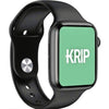 KRIP KT1B SMART WATCH FITNESS TRACKER ACTIVITY, COMPATIBLE FOR ANDROID/IOS, BLACK
